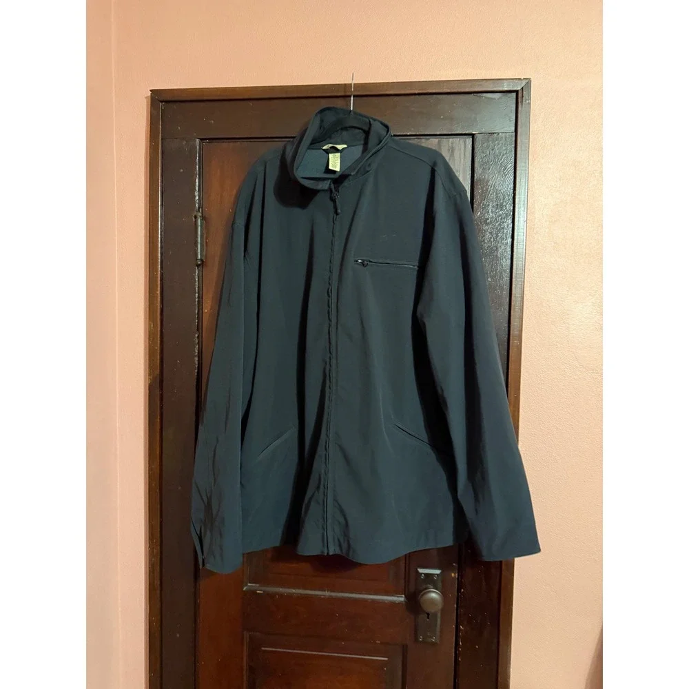 Gander Mountain Mens Black Softshell Full Zip Jacket Mock Neck 3XLT